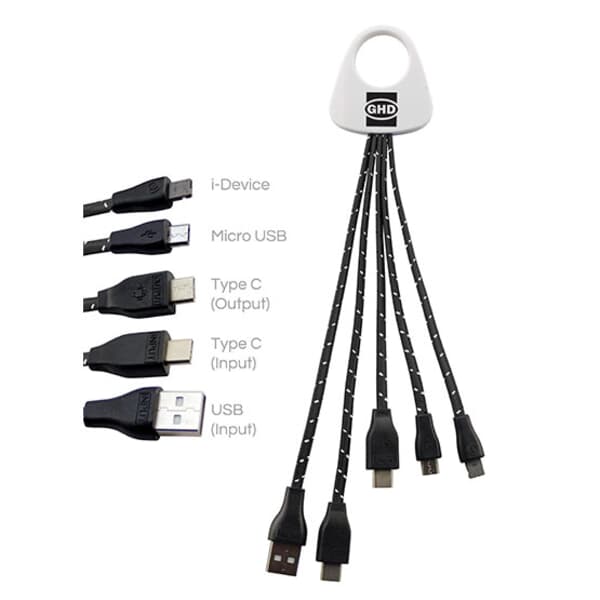 Hydra Type C Braided 3-in-2 Charging Cable