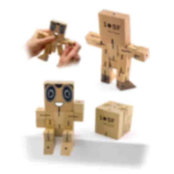 Wood Brain Teaser Puzzle Robot Cube