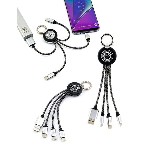 Global Lighted 3-in-2 Charging Cable