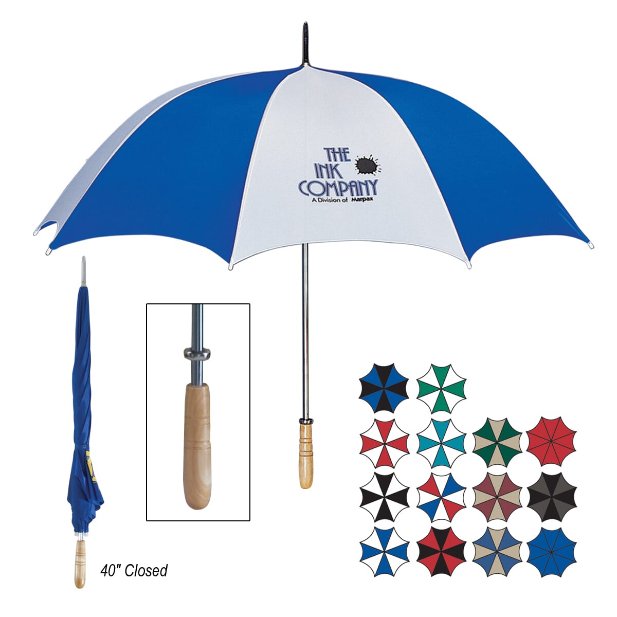 60" Manual Custom Golf Umbrella with Logo Promotional Giveaway