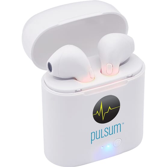 Atune Bluetooth® Earbuds with Charger Case Promotional Giveaway Crestline