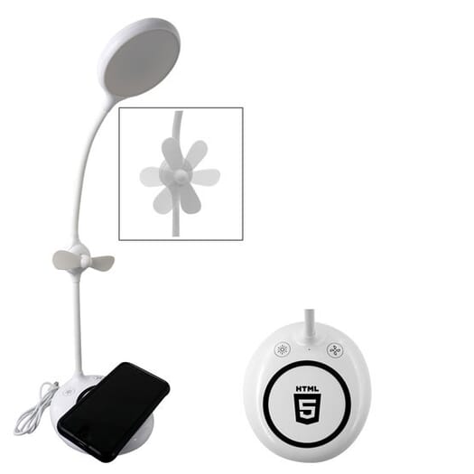 Wireless Charger Fan & Light