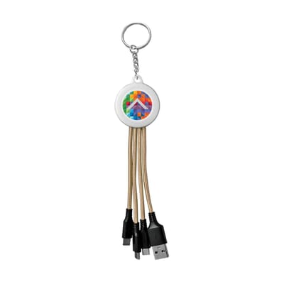 Custom Color Changing Keychain Cable with Logo | Crestline