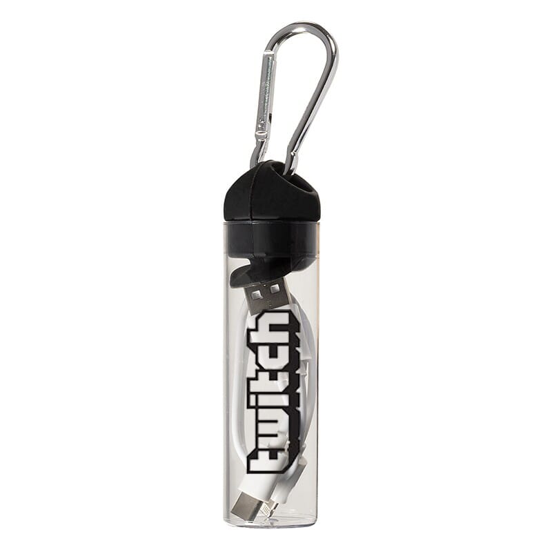 3-in-1 Charger Cable in Carabiner Storage Tube