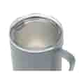 Top view of cup with cover on