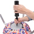 Pump inflating ball