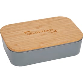 Bamboo Fiber Lunch Box with Cutting Board Lid