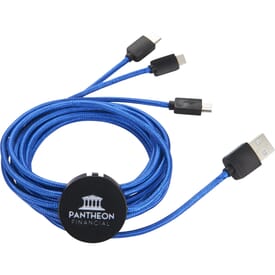 Rolly 10 foot 3-in-1 Light Up Logo Cable