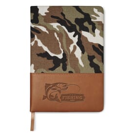 5&quot; x 8&quot; Hard Cover Camo Canvas Journal