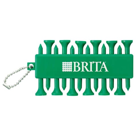 golf tee set with customized holder