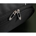 Close up of zippers with C&B logo
