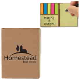 Sticky Note & Flag Set with Recycled Paper Cover