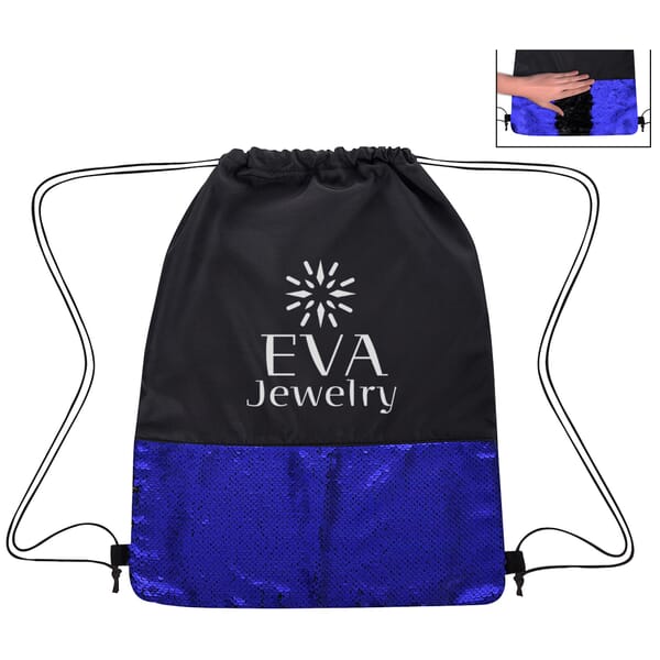 Flip Sequin Drawstring Bag