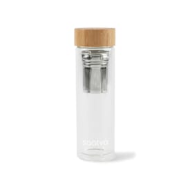 13.5 oz Eden Double Wall Bamboo Glass Bottle