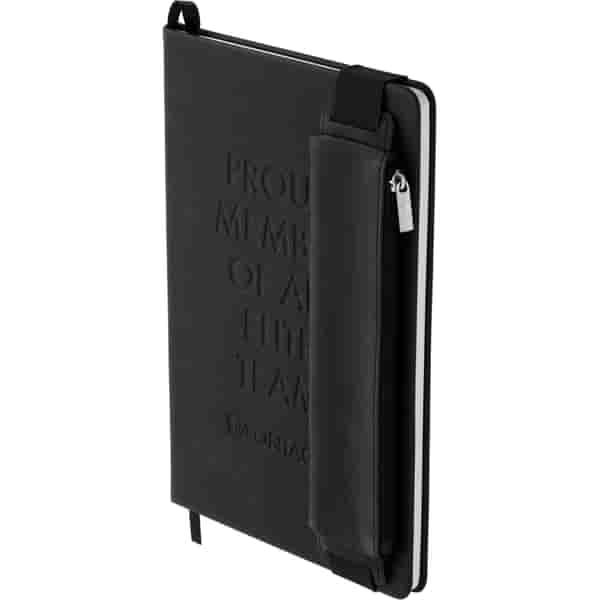 FUNCTION Hard Bound Notebook With Pen Pouch