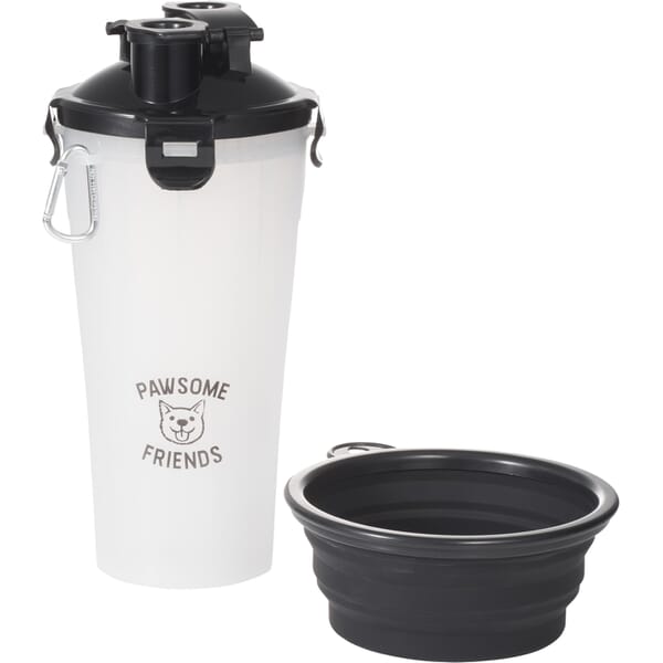 Bone Appetit Dual Pet Food Carrier with Bowls