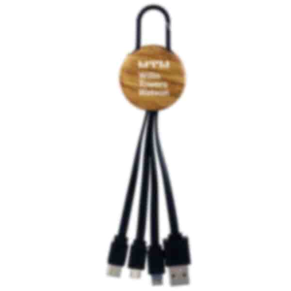 Bamboo Clip 3 in 1 Charging Cable