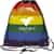 Jumbo Rainbow Drawstring Backpack
