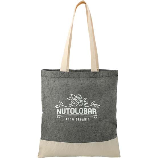 Split Recycled 5 oz Cotton Twill Convention Tote