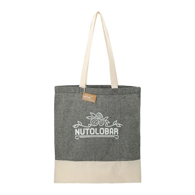 natural and gray eco friendly tote bag