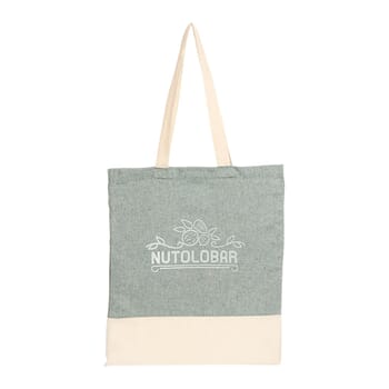 Split Recycled 5 oz Cotton Twill Convention Tote