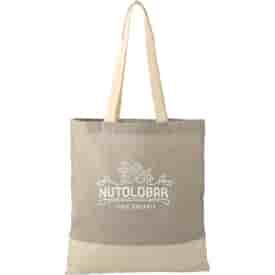 Split Recycled 5 oz Cotton Twill Convention Tote