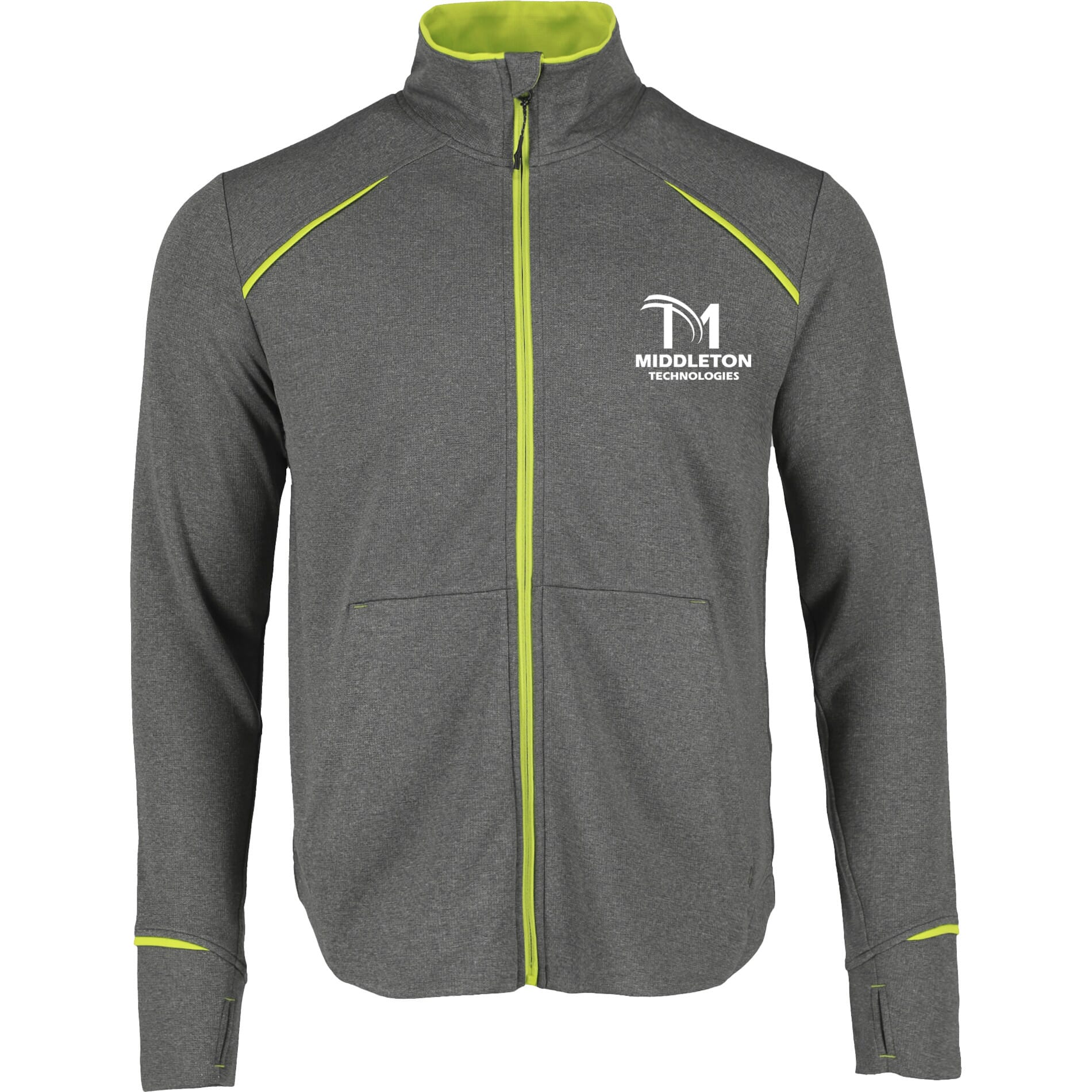 HI-LITER GREEN/HEATHER CHARCOAL