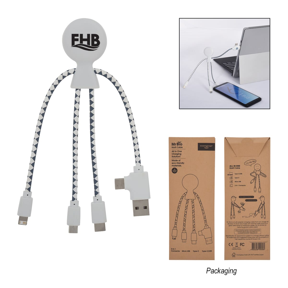 Xoopar Mr. Bio All-in-One Charging Cable