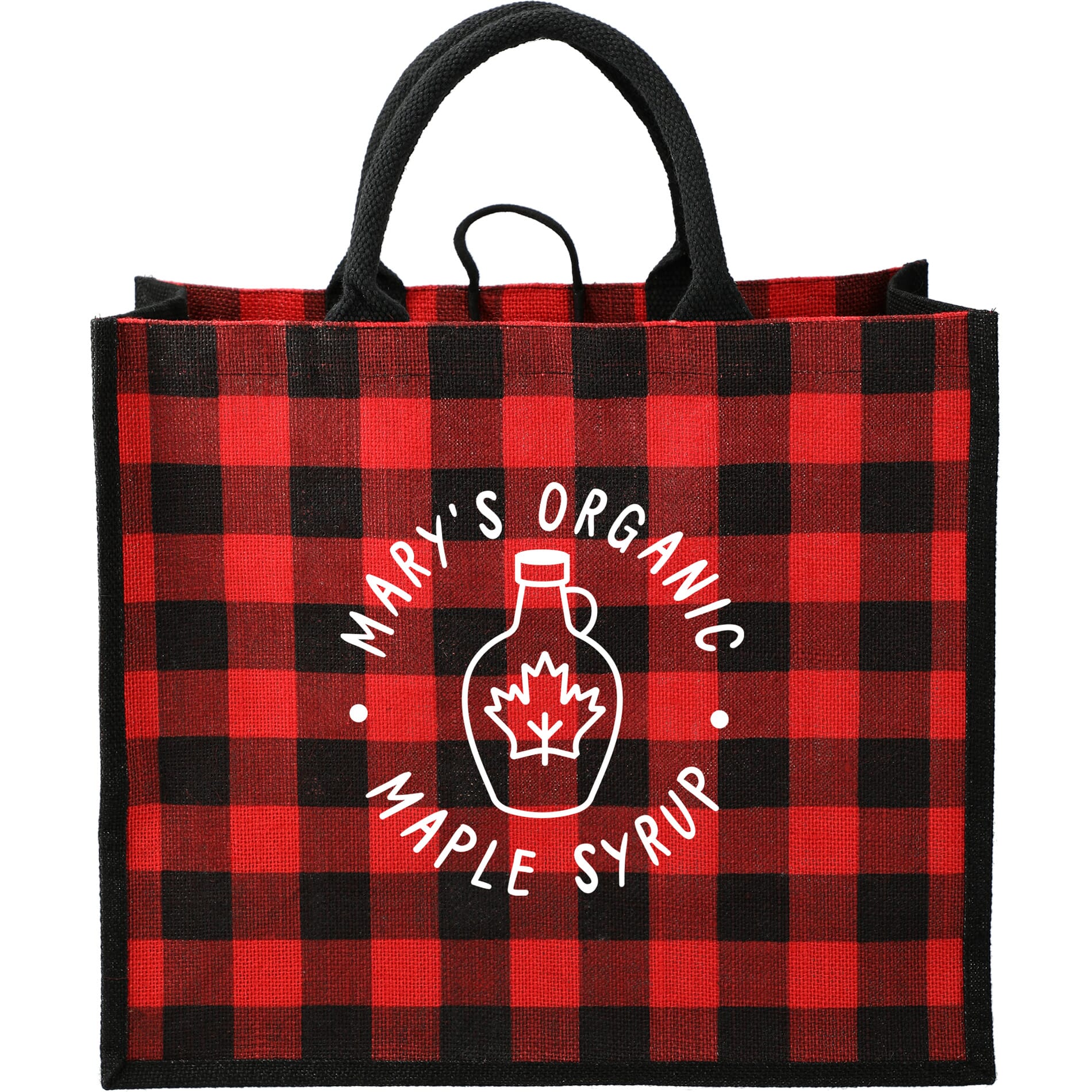 Custom Logo Printed Jute Tote Bags - Wholesale