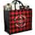 Buffalo Plaid Printed Jute Tote