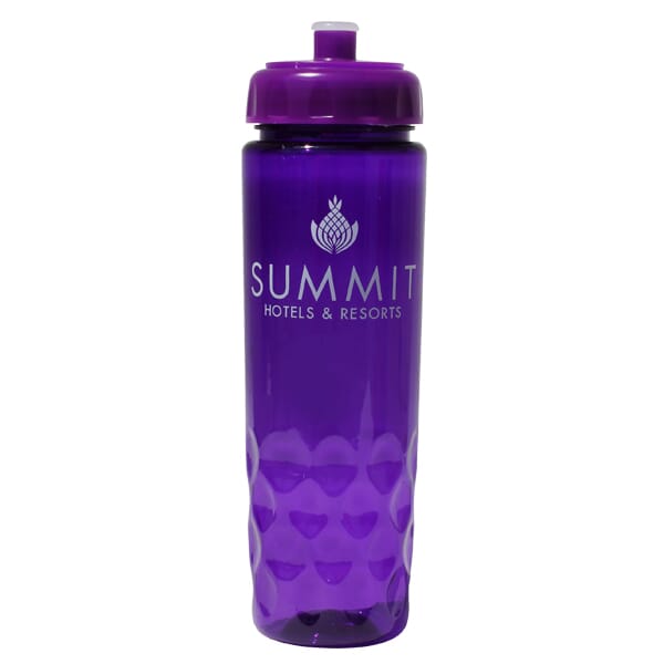 24 oz Poly-Saver PET Bottle with Push 'N Pull Cap - Promotional ...