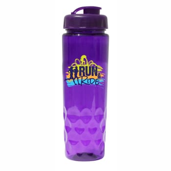 24 oz Poly-Saver PET Bottle with Flip Top Cap- Full Color Digital