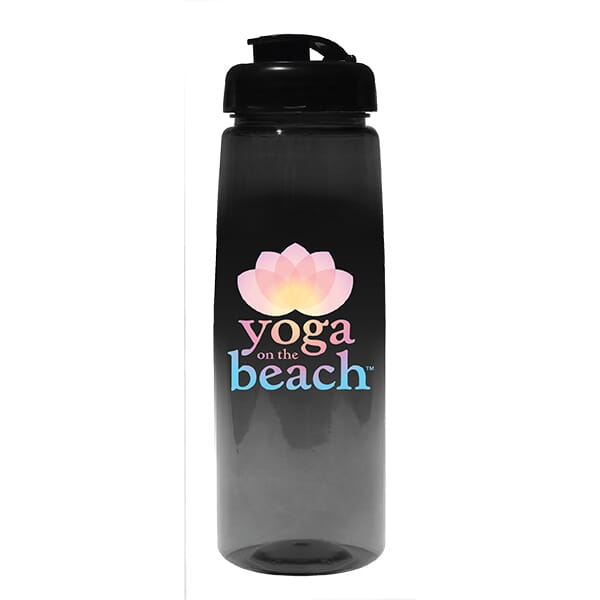 30 oz Poly-Saver PET Bottle with Flip Top Cap - Full Color Digital