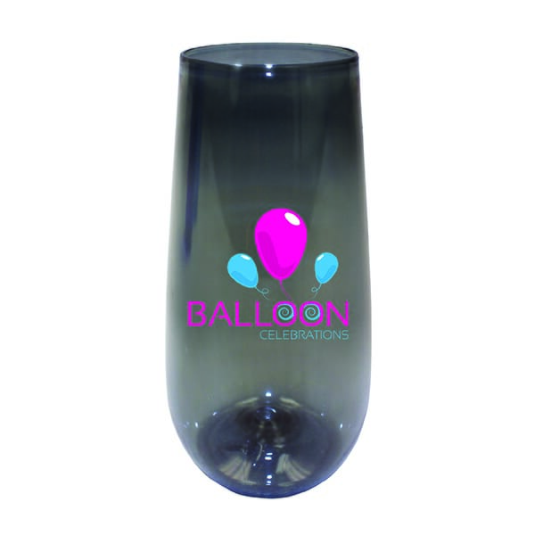 10 oz Plastic Stemless Champagne Flute- Full Color Digital