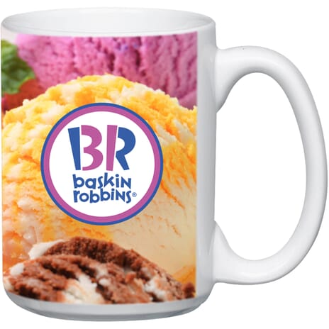 full color imprinted coffee mug
