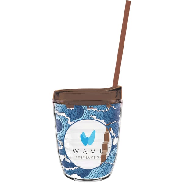 12 oz Made in the USA Tumbler w/Lid & Straw