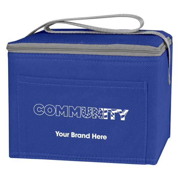 Non-Woven Six Pack Cooler Bag - Community