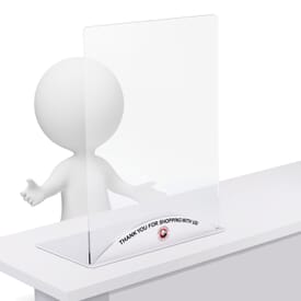 Clear Acrylic Table Top Sneeze Guard