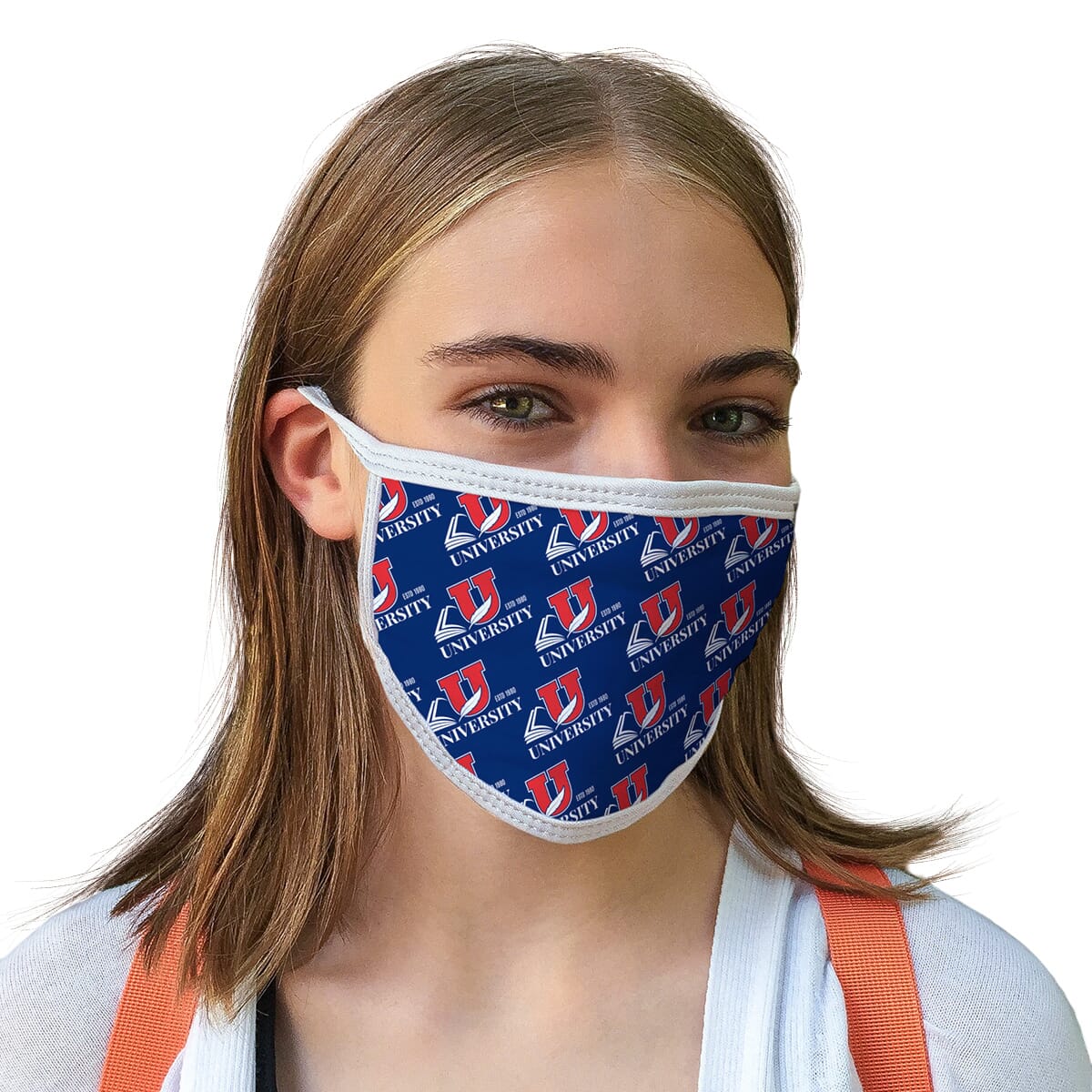 2-ply face mask with custom print