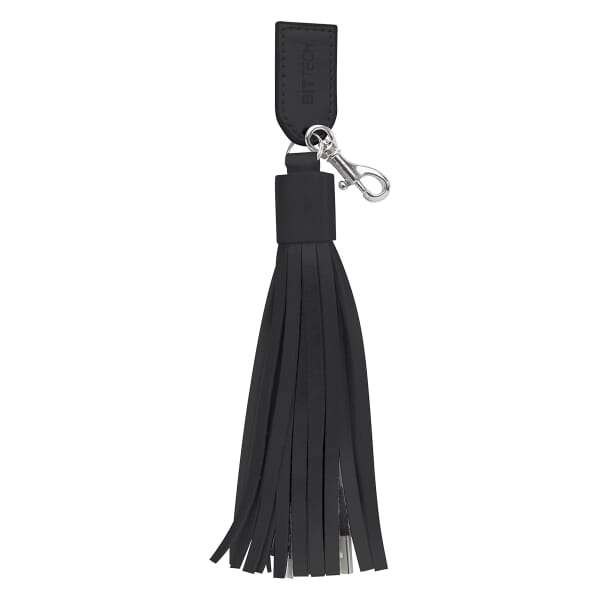 2-in-1 Charging Cables on Tassel Key Ring