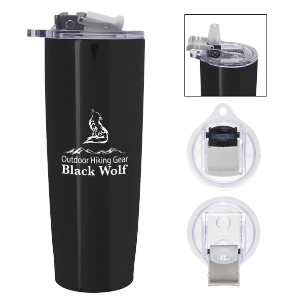 25 oz Pop 'n Sip Stainless Steel Tumbler