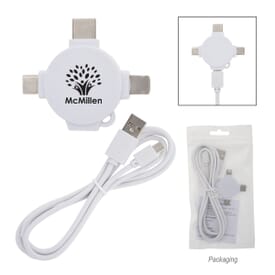3 ft 3-in-1 Charging Cable & Adapter