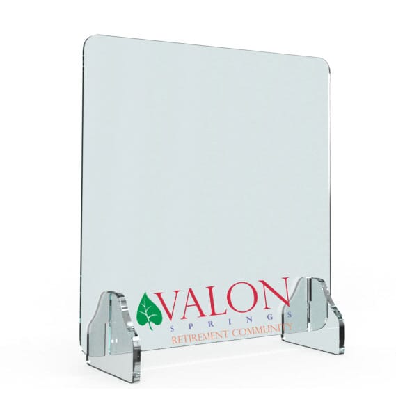 30"W x 36"H Health Guard Shield with Feet