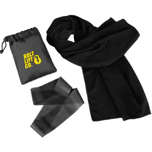 Cooling Towel and Resistance Loop in Pouch