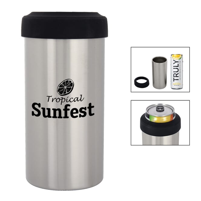 12 oz Slim Stainless Steel Insulated Can Holder 