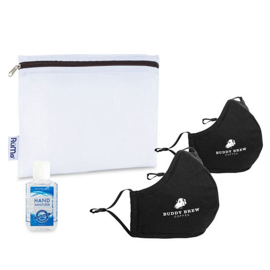 Reusable Face Mask and Hand Sanitizer Kit