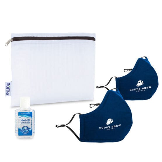 Reusable Face Mask and Hand Sanitizer Kit