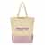 12 oz Cotton Metallic Accent Tote Bag