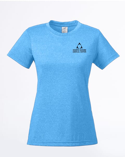 Ladies' UltraClub® Cool & Dry Heathered Performance T-Shirt