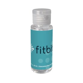 2 oz Unscented Clear Sanitizer in Cylinder Bottle w/Clear Flip Top